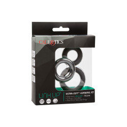 Calexotics Lot de 3 Cockrings Link Up Noirs